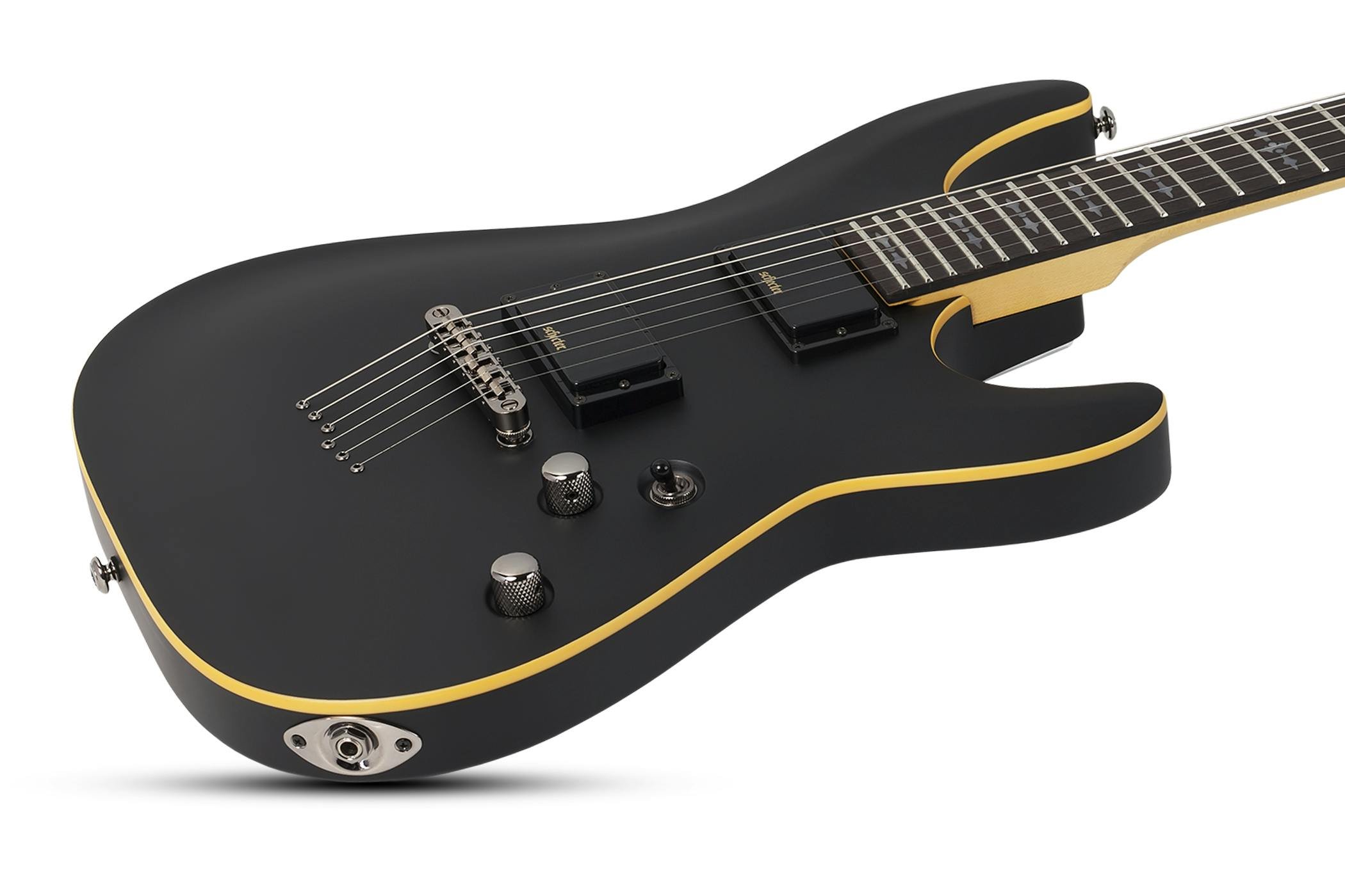 Schecter Demon 6 in Aged Black Satin - Andertons Music Co.